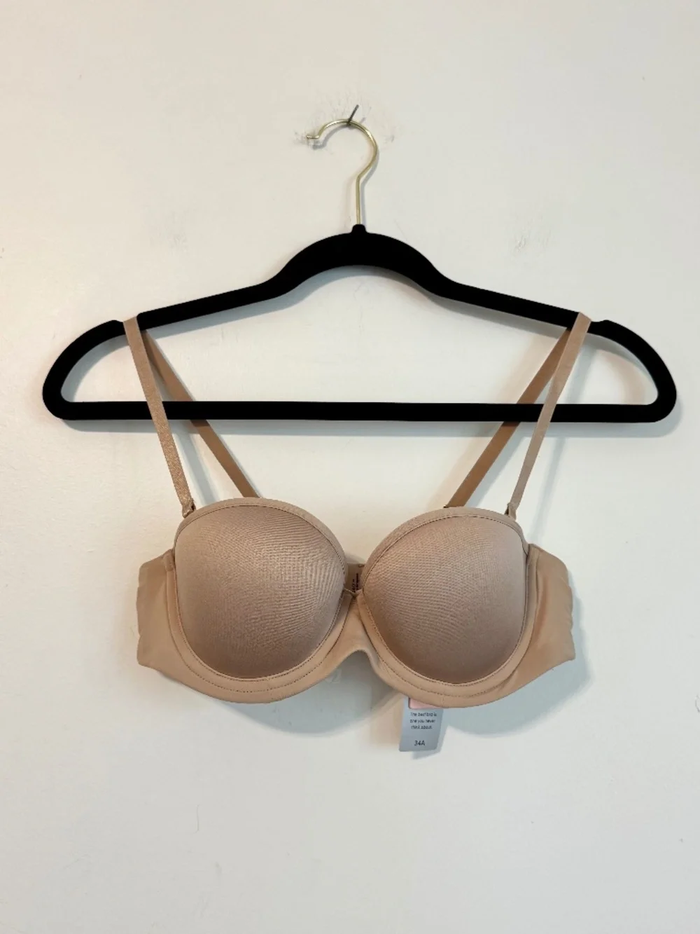 NWT! ThirdLove 24/7 Classic Strapless Bra - Taupe | Size 34A